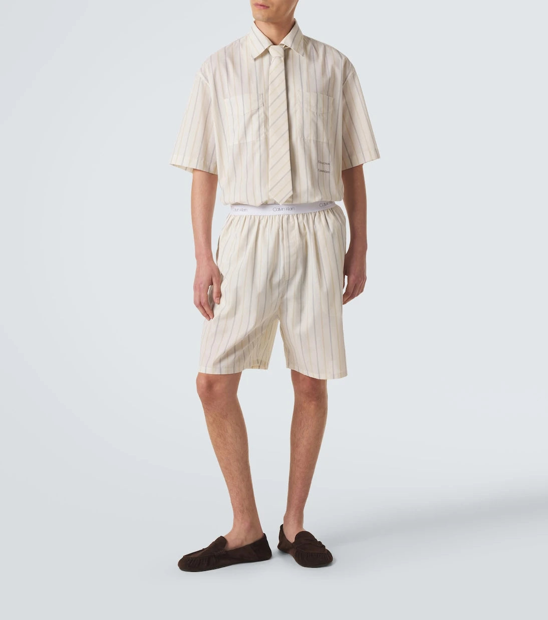 Calvin Klein Collection - Edward striped technical shorts