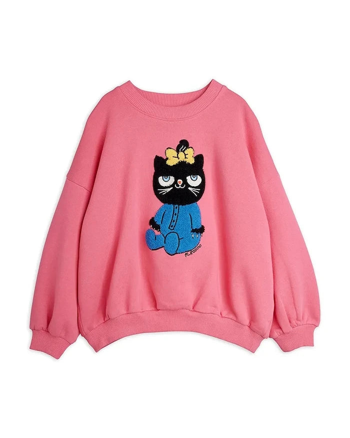 Mini Rodini Çocuk Pamuklu Sweatshirt Cat