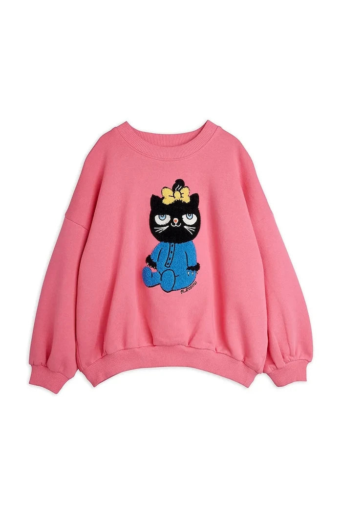 Mini Rodini суичър за деца от памук Cat