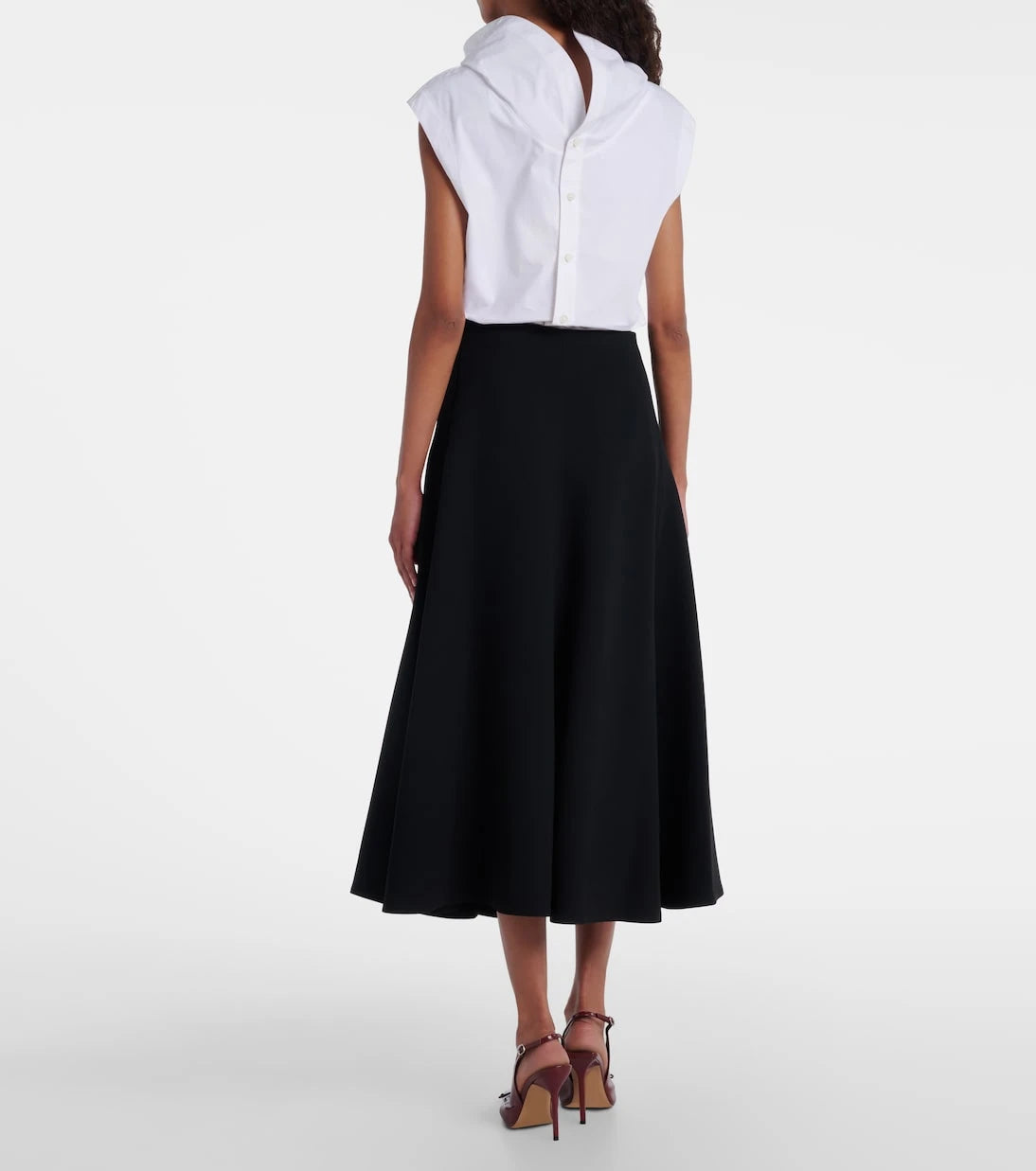 Jacquemus - Triangle midi skirt