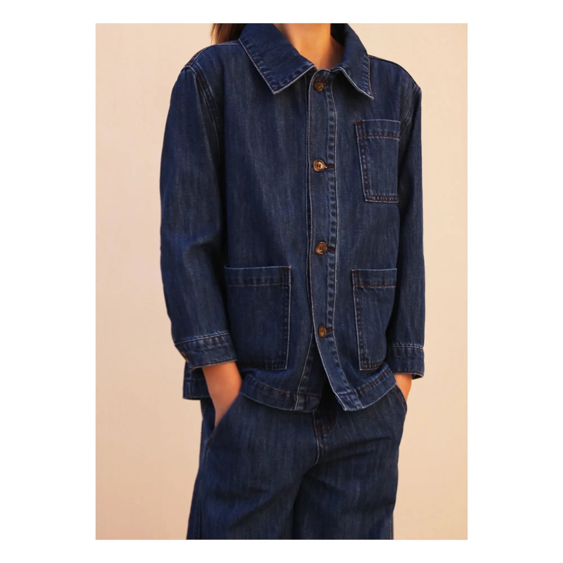 Longlivethequeen - Denim Jacket Pockets | Denim brut