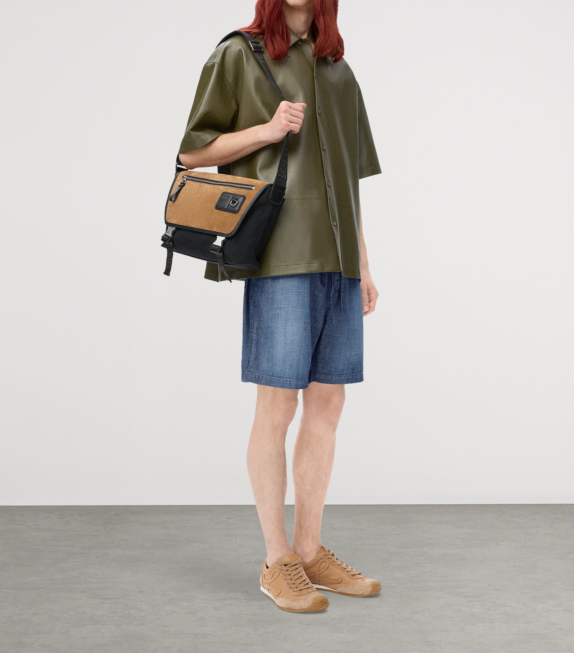 Cotton Chambray Shorts