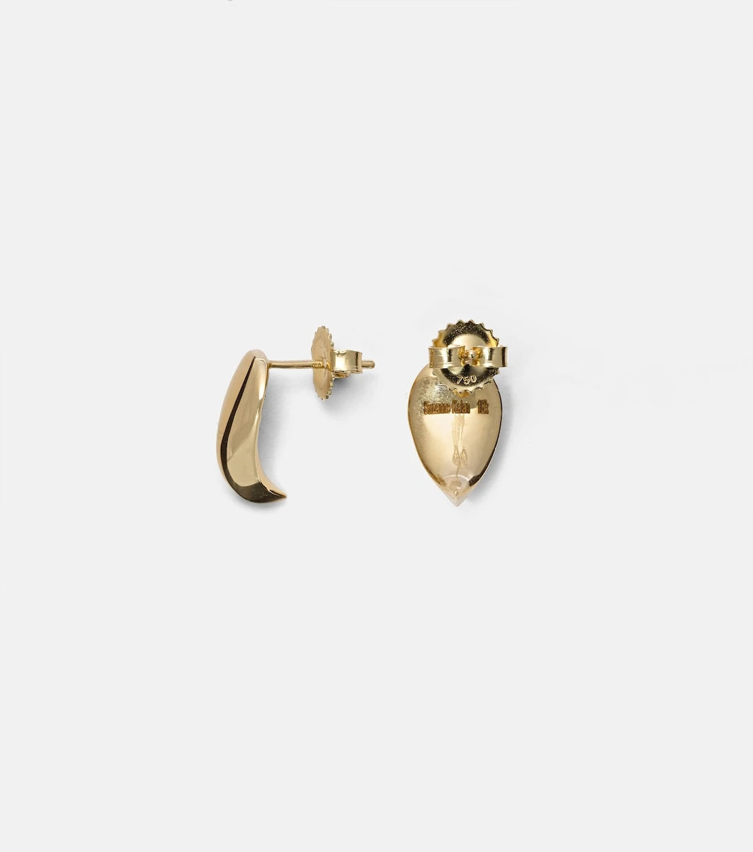 Suzanne Kalan - Curved Claw 18kt gold earrings