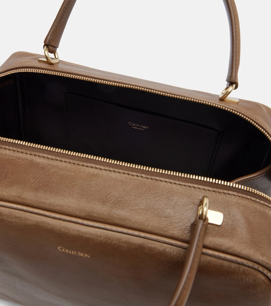 Calvin Klein Collection - America Medium leather bowling bag