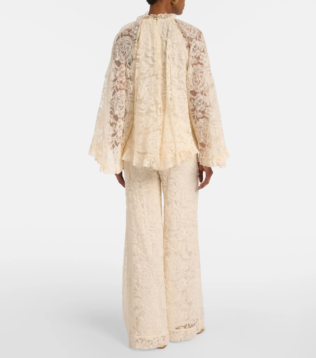 Zimmermann - Carousel lace wide-leg pants