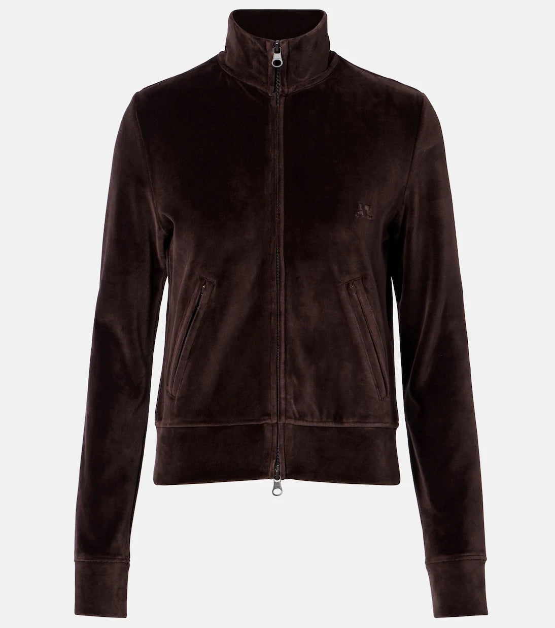 Courrèges - Cotton-blend velvet track jacket