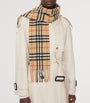 Cashmere Narrow Check Scarf
