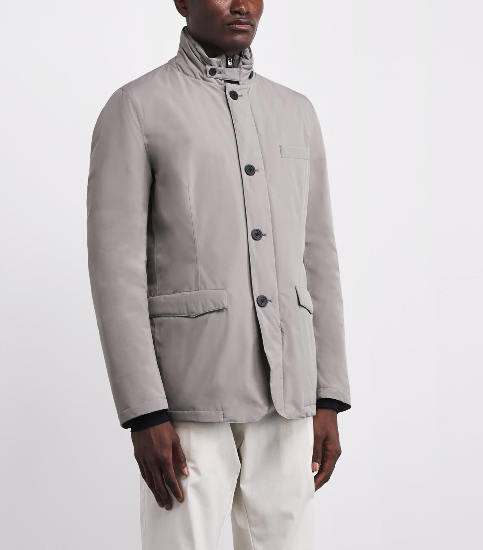 Herno Grey Windstopper Parka