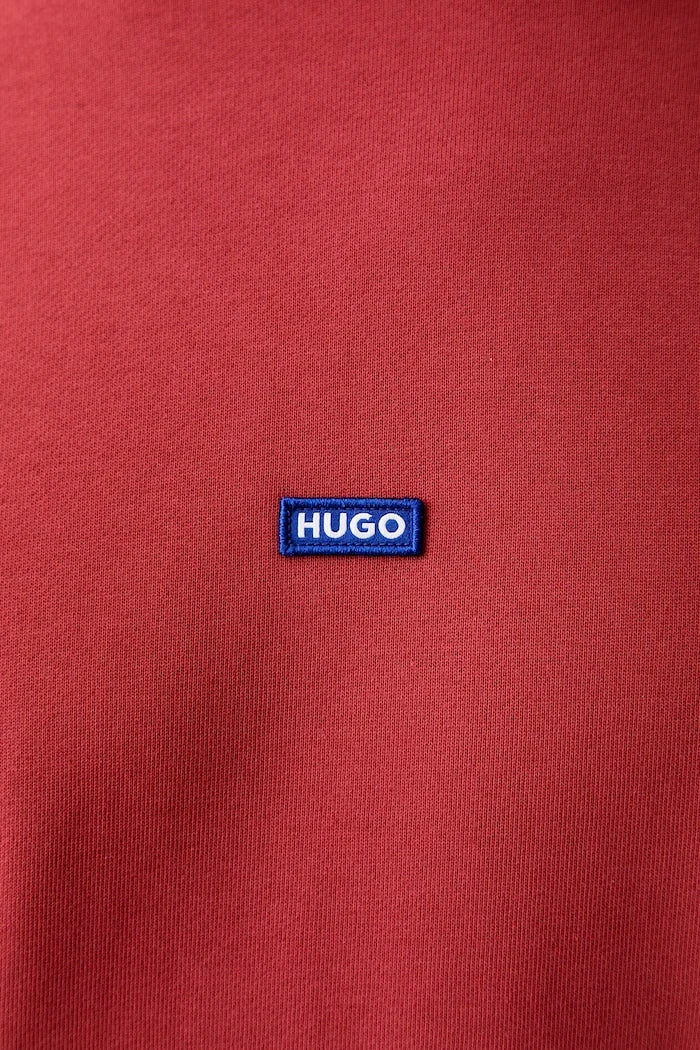 HUGO Blue kapüşonlu erkek pamuklu sweatshirt Nalonso