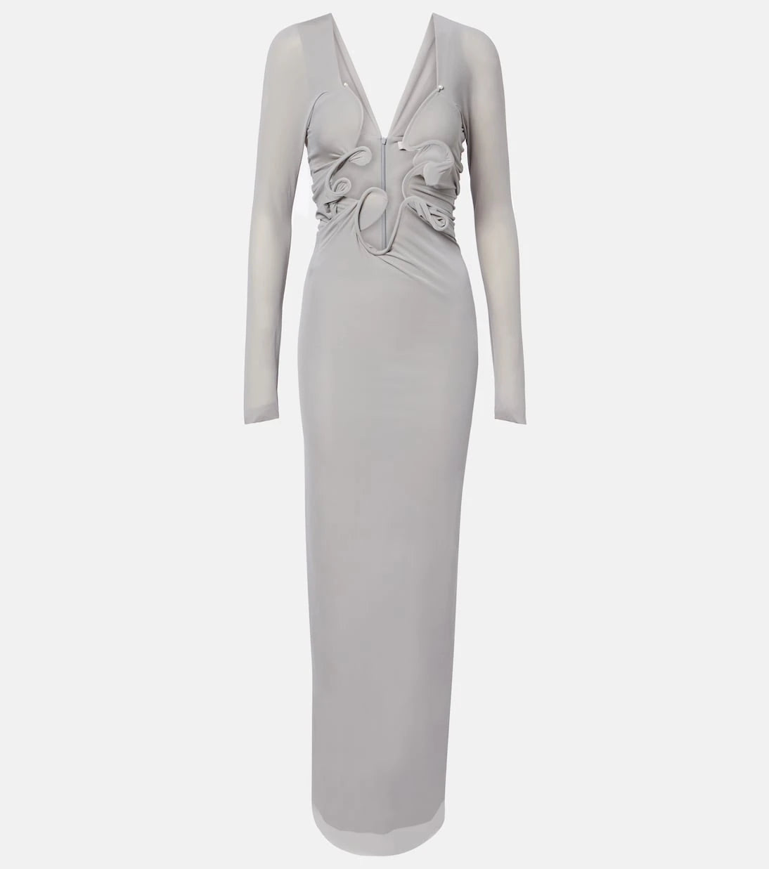 Christopher Esber - Molded Venus cutout mesh maxi dress