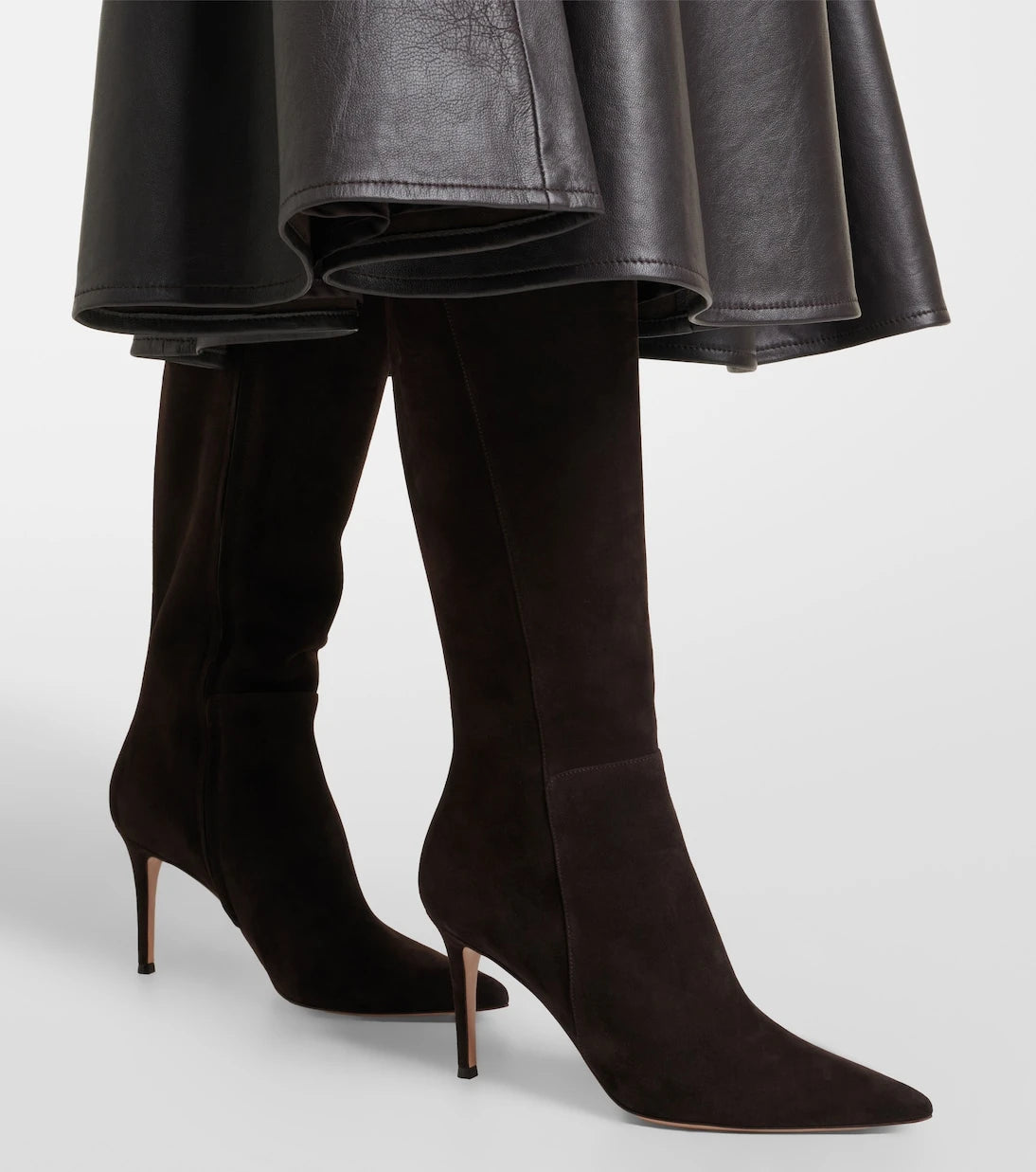Gianvito Rossi - Suede knee-high boots