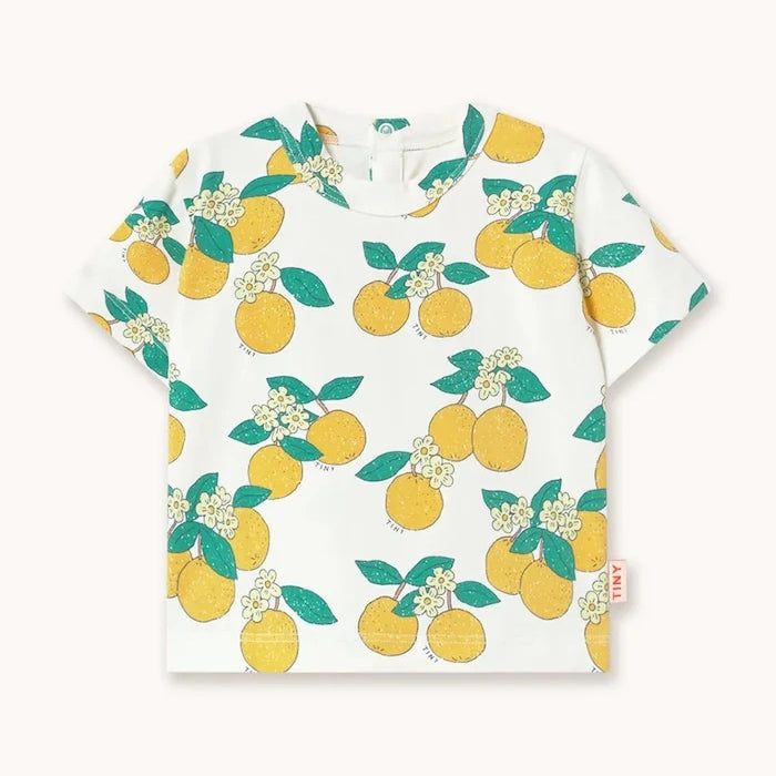 Бебешка тениска Tinycottons ORANGES KNITTED BABY TEE
