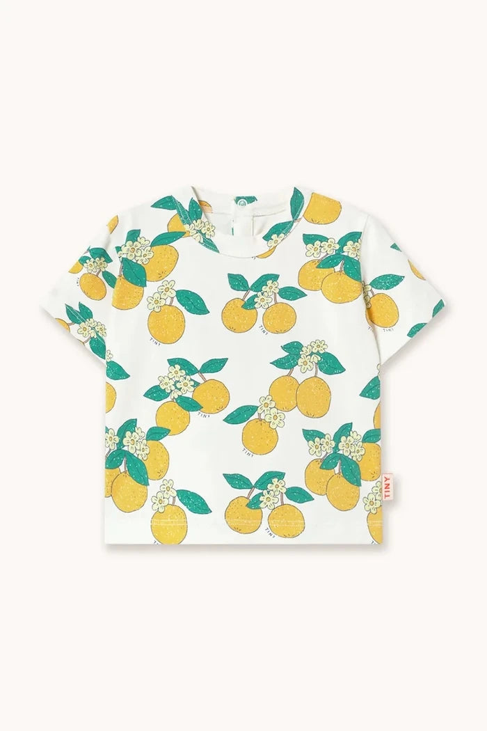 Бебешка тениска Tinycottons ORANGES KNITTED BABY TEE