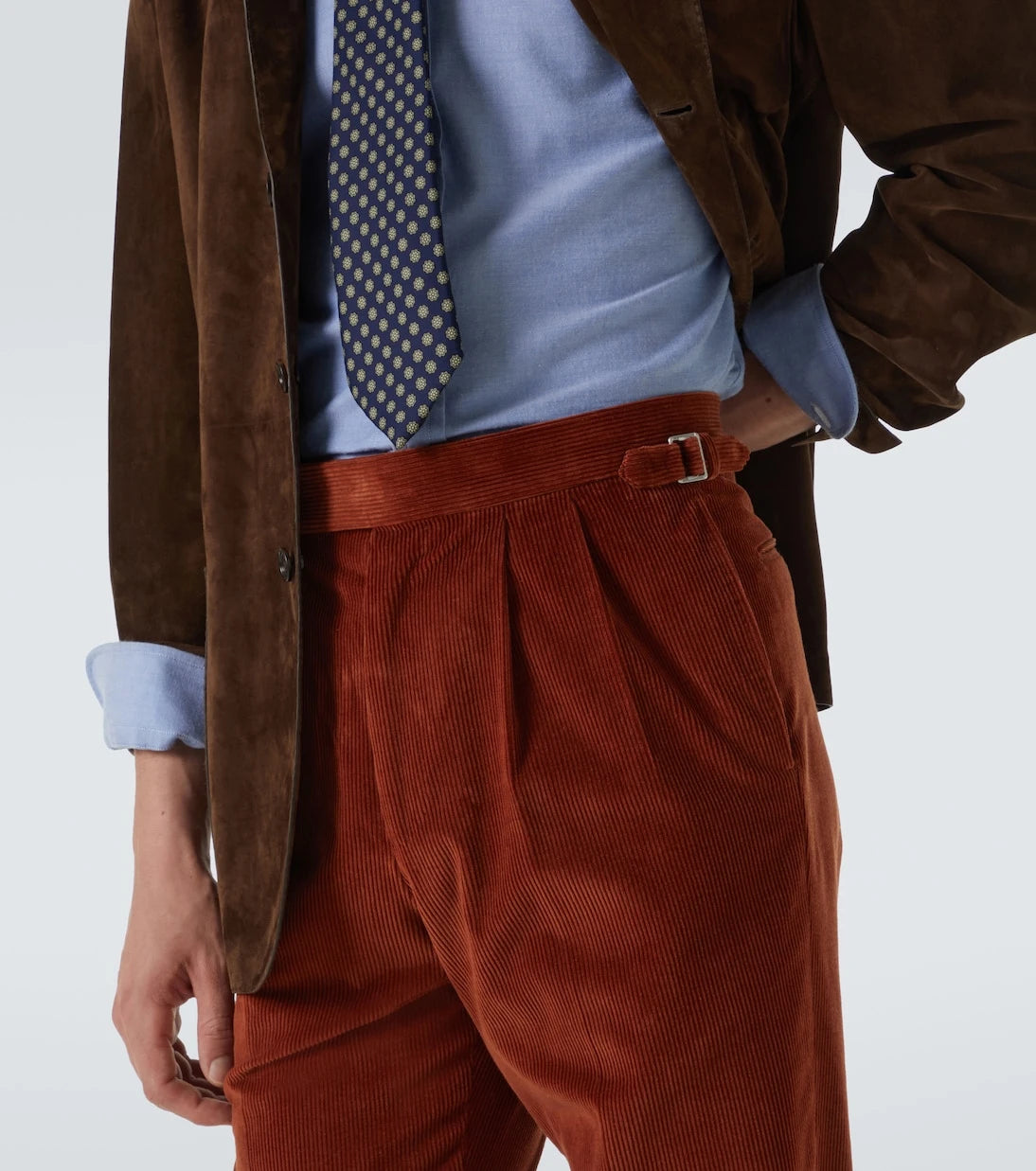 Dunhill - Cotton and silk corduroy pants