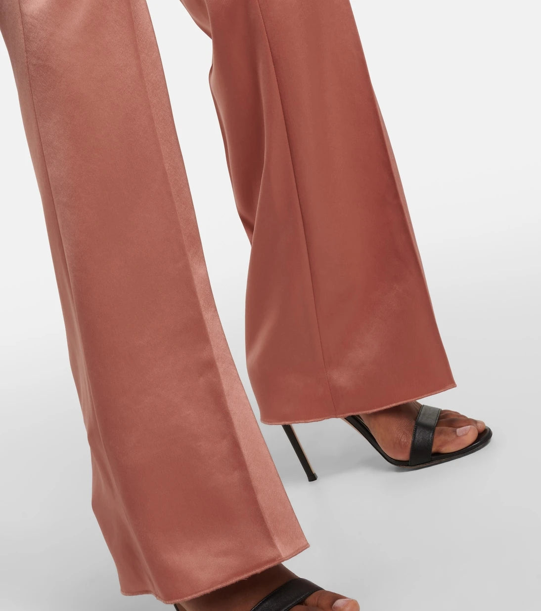 Nanushka - Leena high-rise satin straight pants
