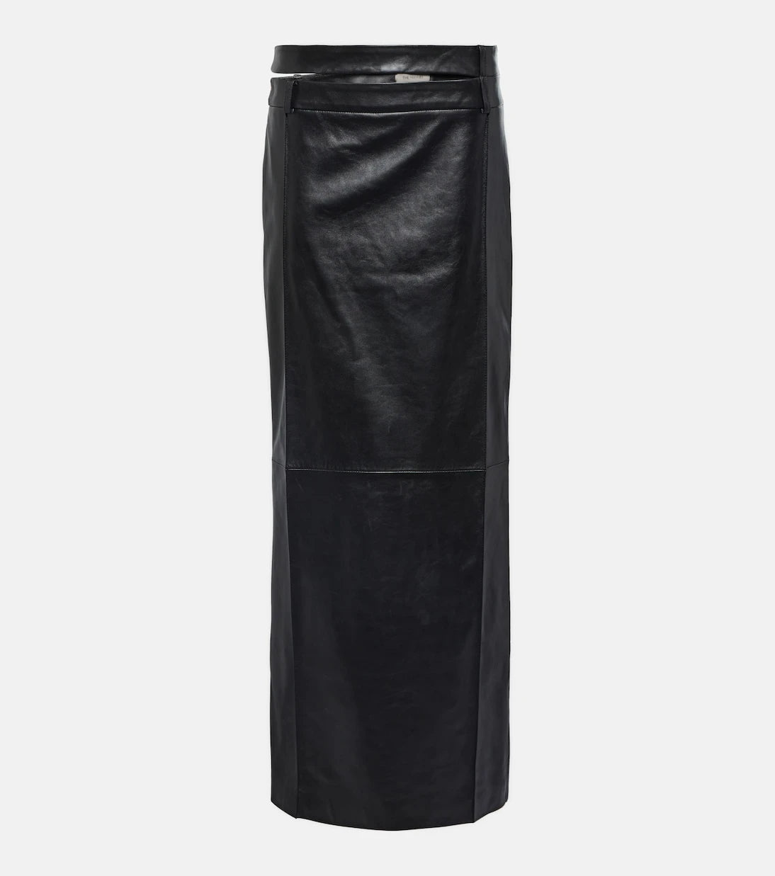 The Mannei - Ararat low-rise leather maxi skirt