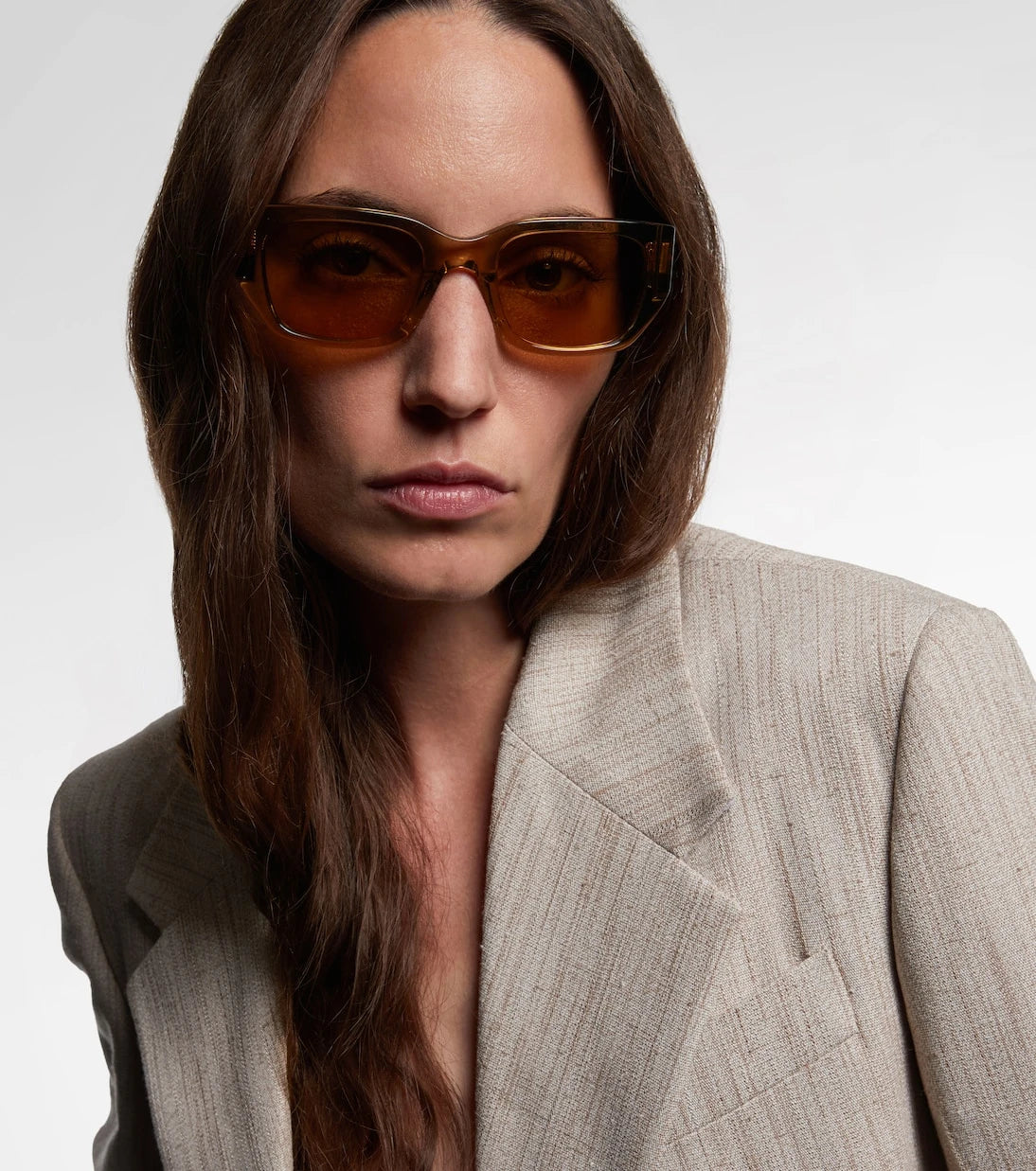 Bottega Veneta - Intrecciato rectangular sunglasses