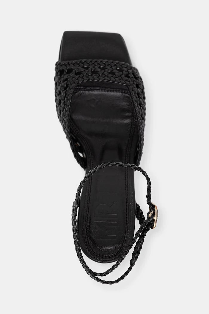 Souliers Martinez сандали с дебел ток от кожа LEA