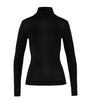Hanro Black Silk-Cashmere Rollneck Top