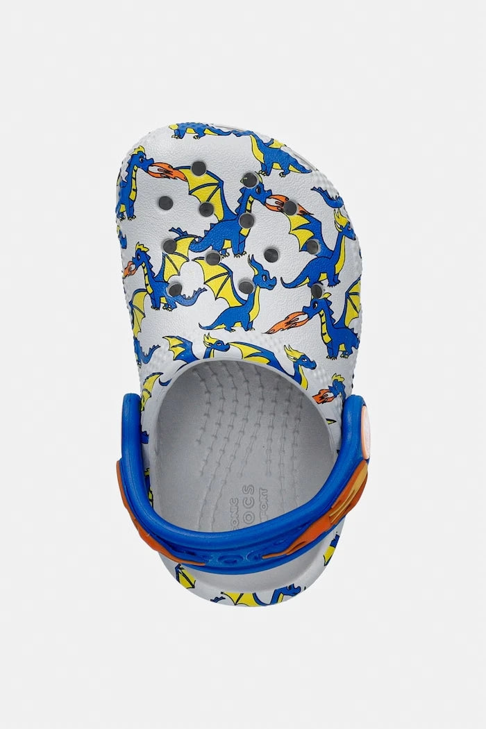 Детски чехли Crocs CLASSIC DRAGON GRAPHIC CLOG T