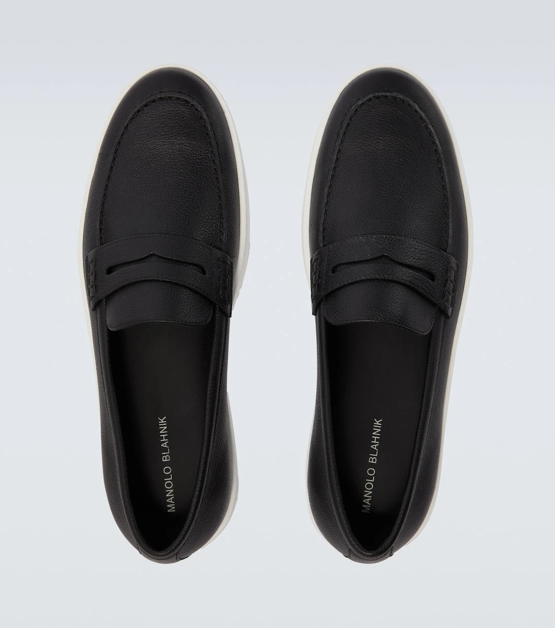 Manolo Blahnik - Ellis leather loafers