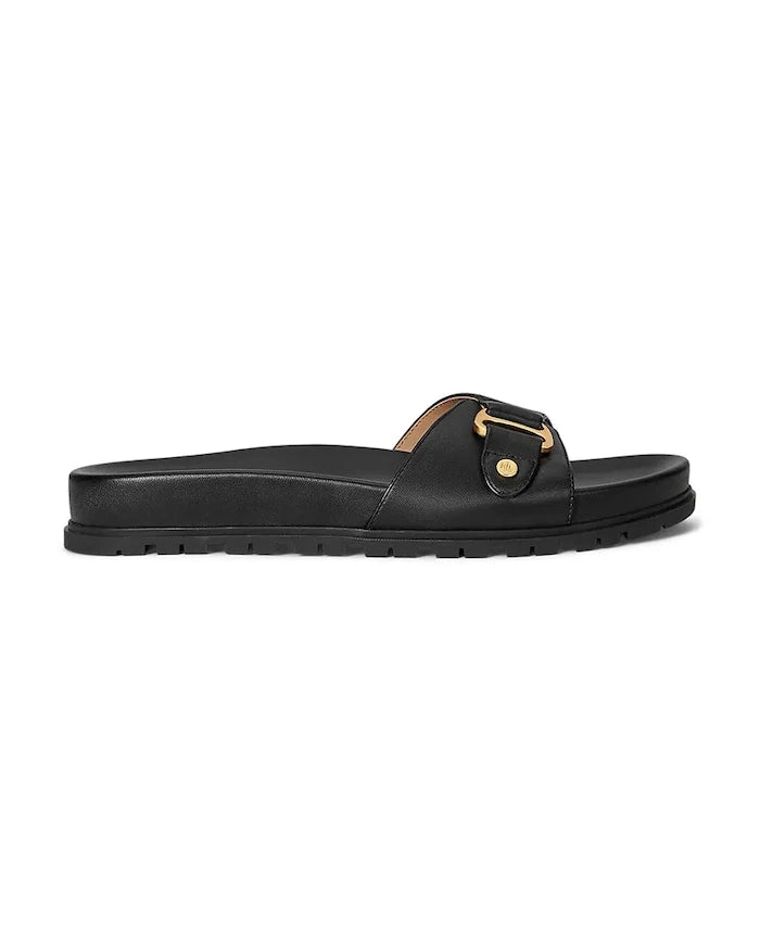 Lauren Ralph Lauren Kadın Deri Tasha Slide Terlik