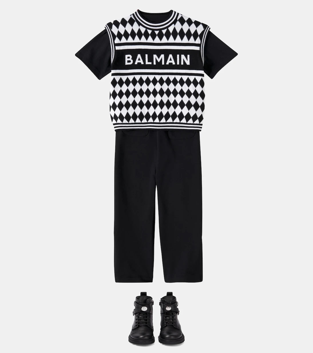 Balmain Kids - Logo cotton jersey sweatpants