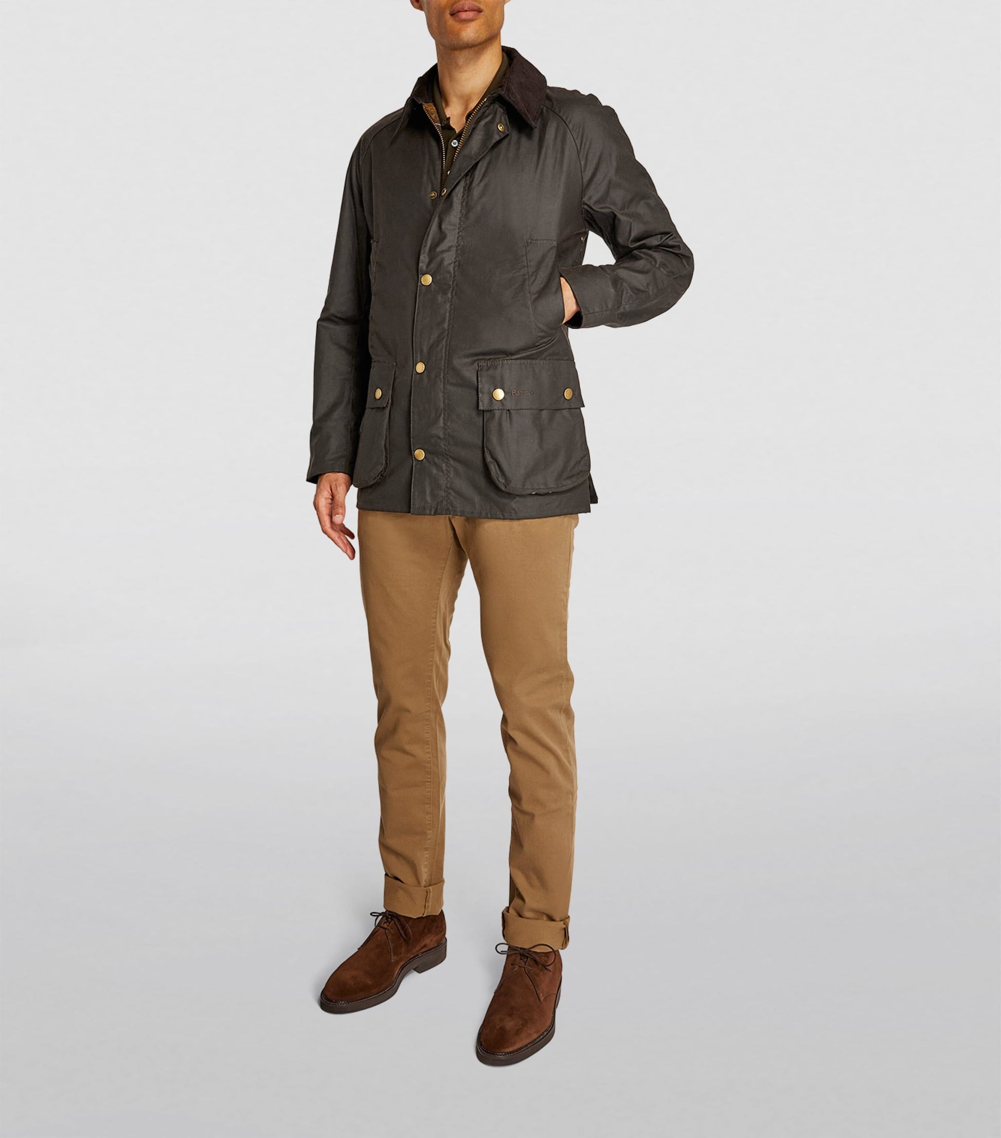 Barbour Green Waxed Ashby Jacket