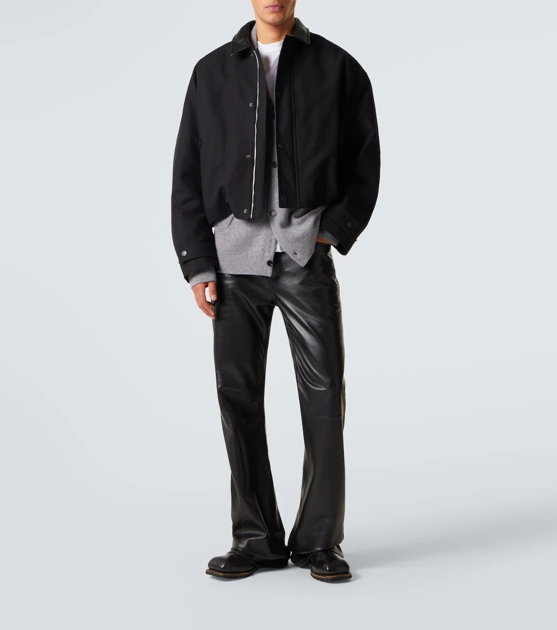 Acne Studios - سترة صوفية وياك محبوكة بشعار العلامة
