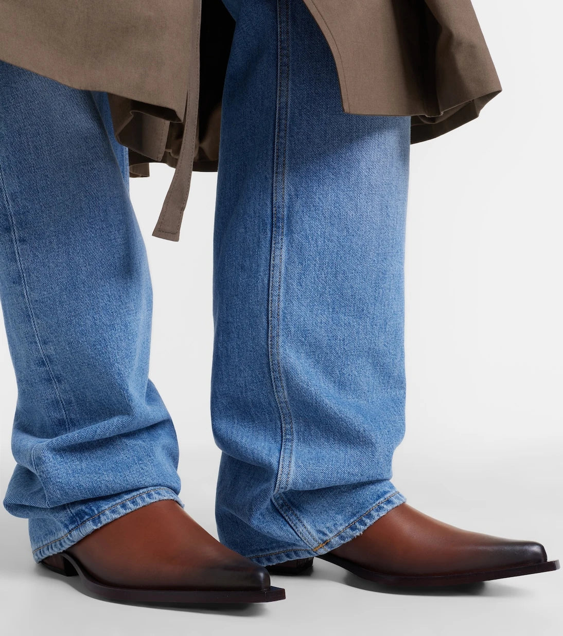 Calvin Klein Collection - Cheer leather cowboy boots
