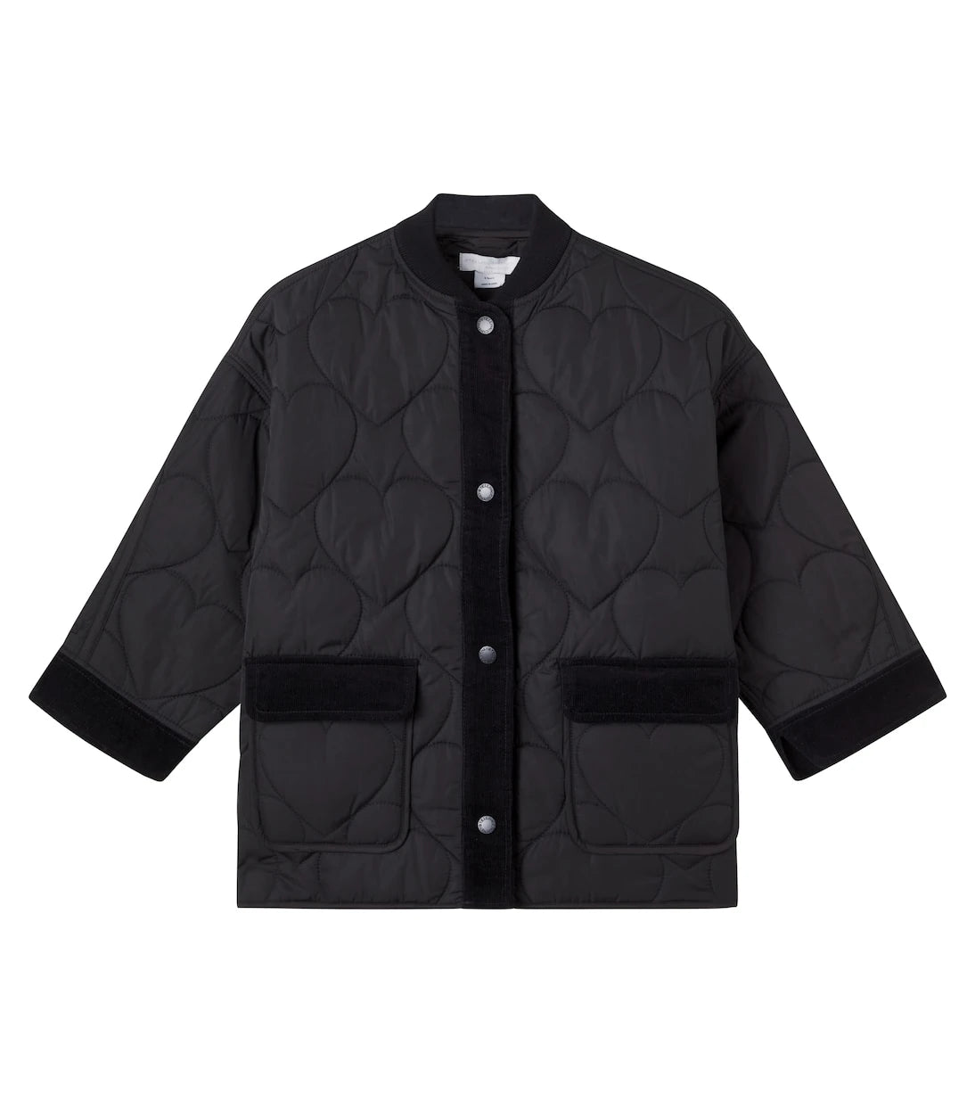 Stella McCartney Kids - Velvet-trimmed quilted jacket