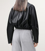 LOEWE Black Leather Balloon Jacket