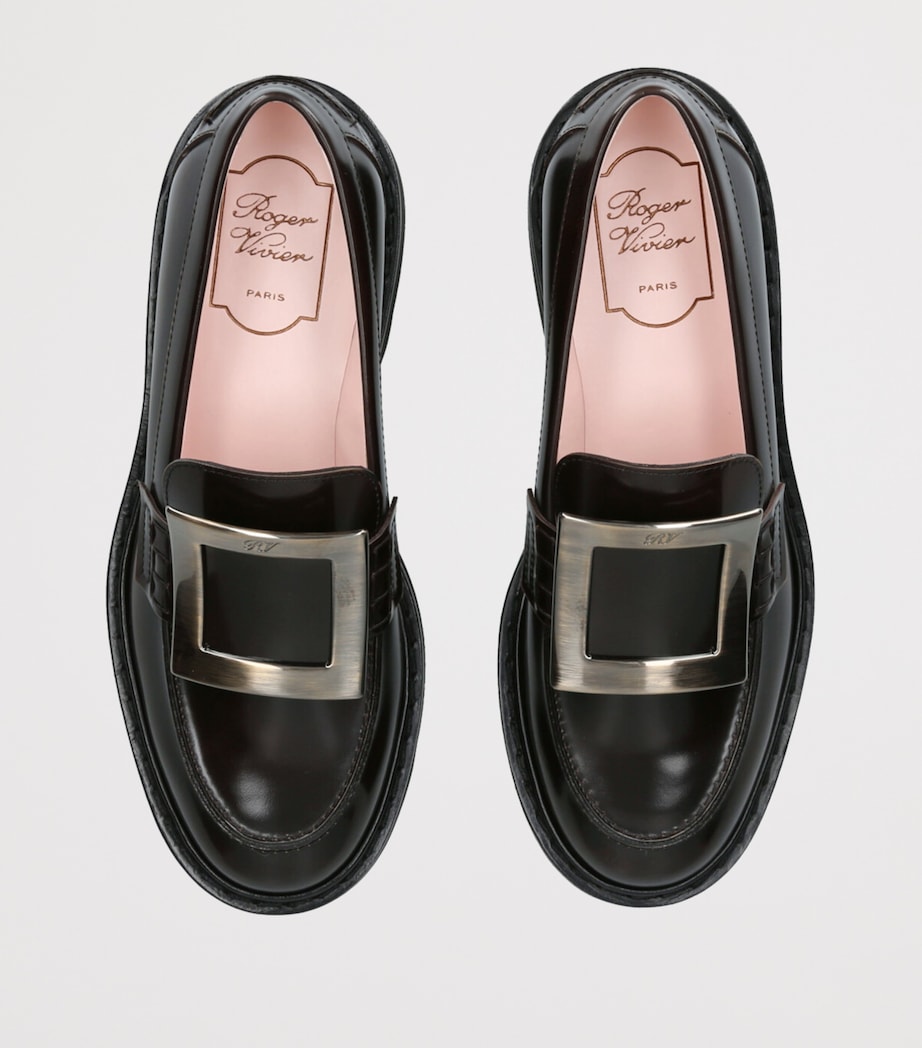 Leather Viv' Rangers Loafers BROWN