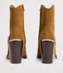 PAIGE Brown Suede Posey Ankle Boots 85