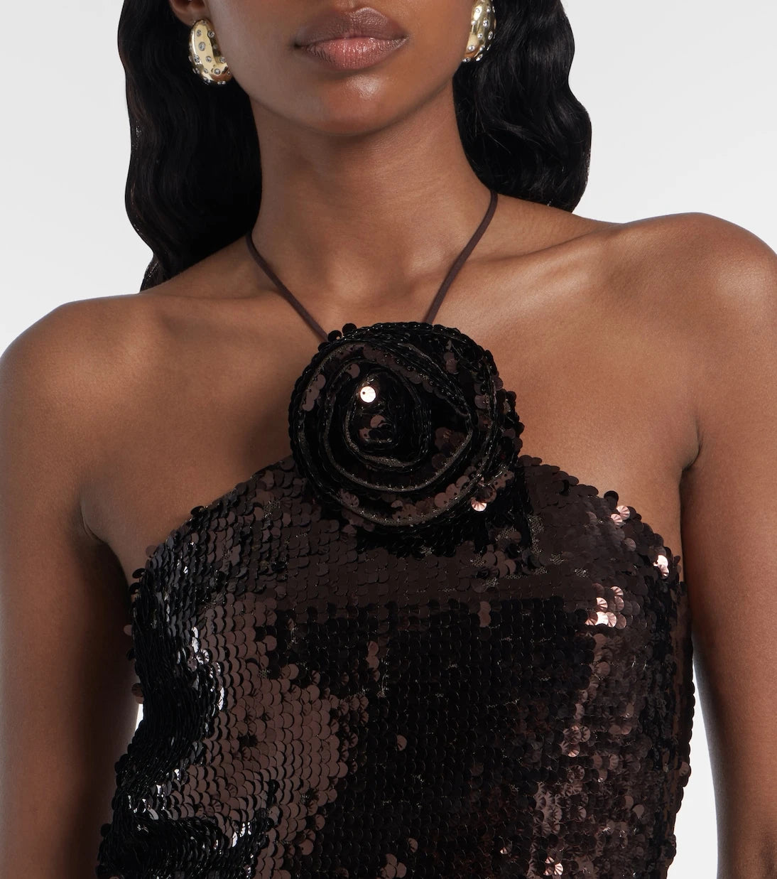 Magda Butrym - Floral-appliqué maxi dress