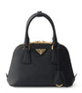 Prada Black Mini Leather Promenade Top-Handle Bag