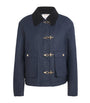 Claudie Pierlot Blue Waxed Cotton Parka