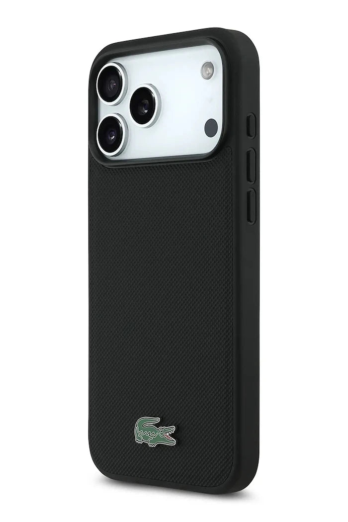 Lacoste MagSafe iPhone 17 Pro Max için Dahili Manyetik Halkalı Telefon Kılıfı