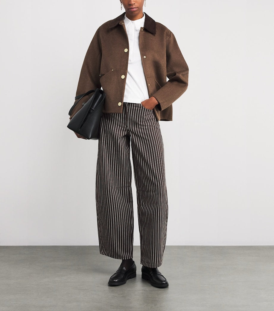 ME+EM White Cotton Collared Tank Top