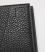 LOEWE Black Grained Leather Puzzle Edge Wallet
