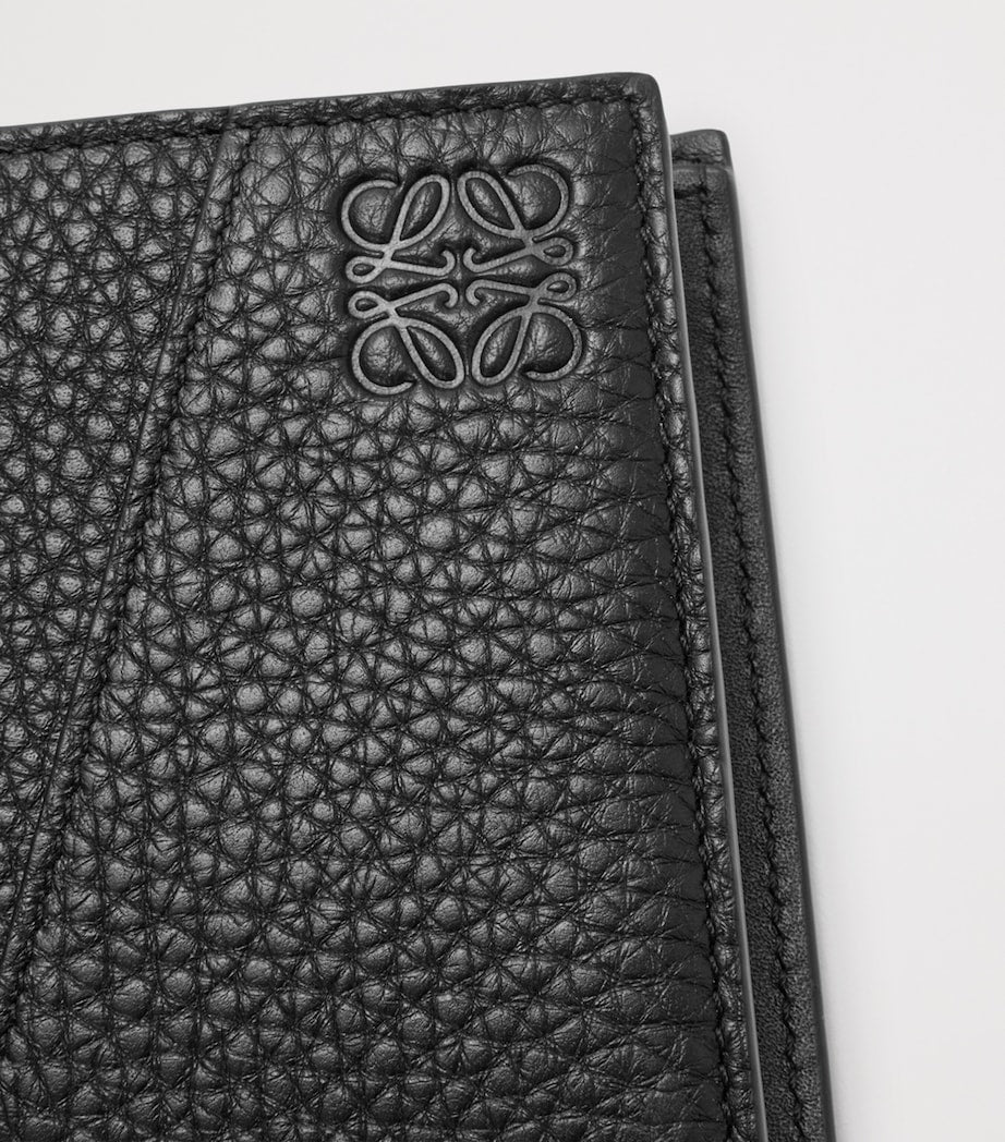 LOEWE Black Grained Leather Puzzle Edge Wallet