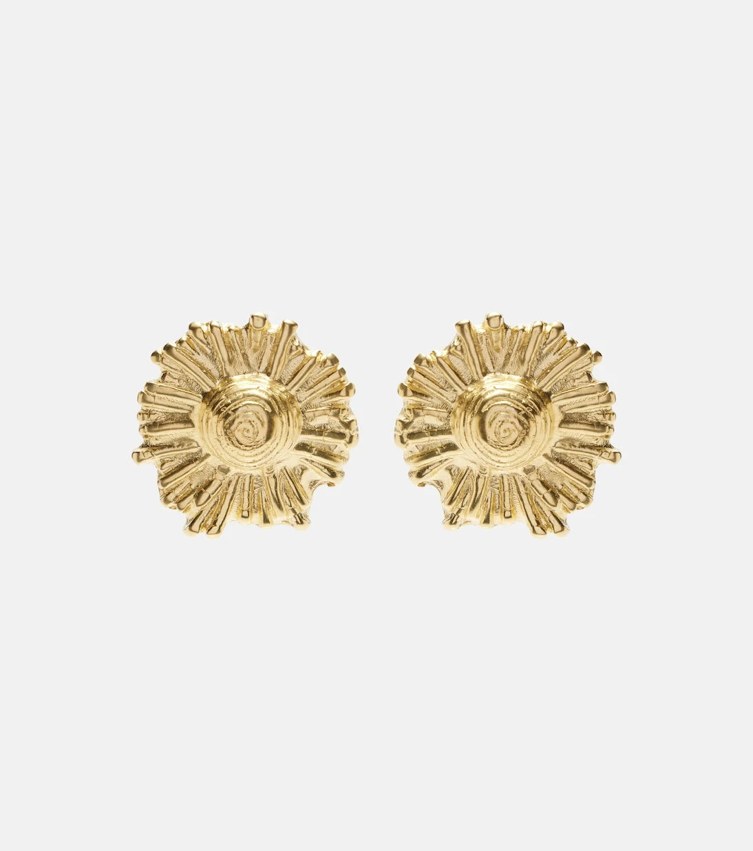 Ysso - Ilios 24kt gold-plated earrings
