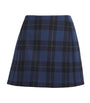 MAX&Co. Blue Wool-Blend Mini Skirt