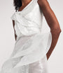 White Sequinned Refraction Gown