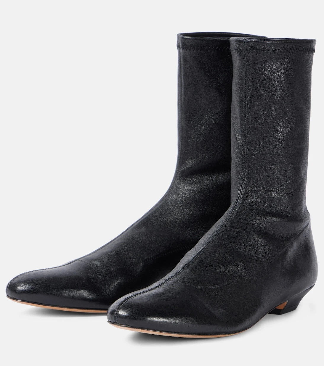 Khaite - Apollo leather ankle boots