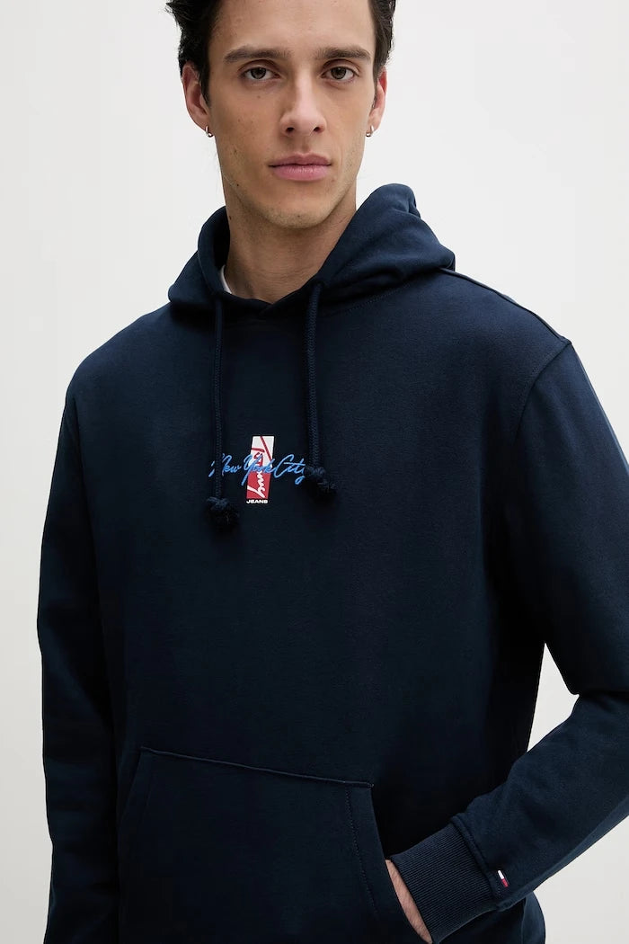 Tommy Jeans суичър с качулка мъжки от памук