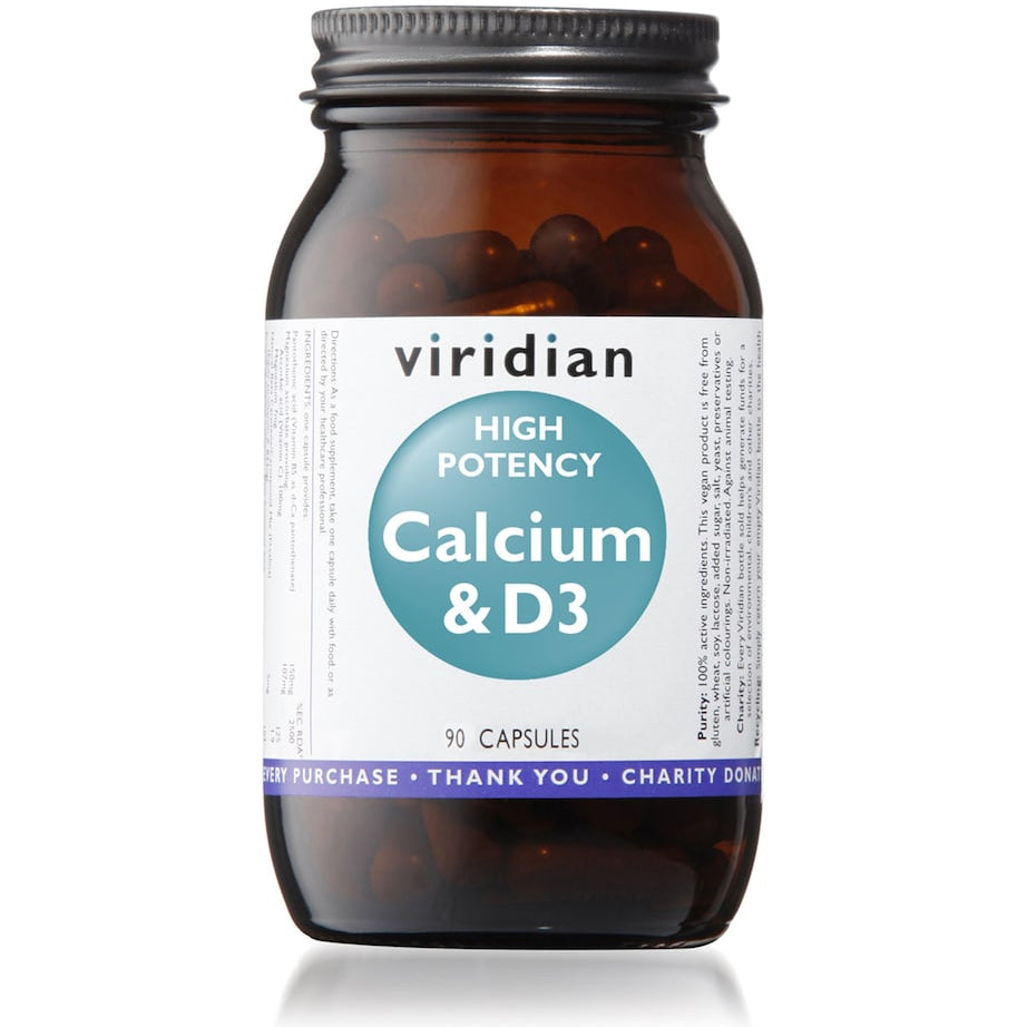 High Potency Calcium & Vitamin D3 Supplement (90 Capsules)