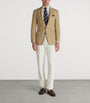 Wool Twill Windowpane Check Bourdon Blazer