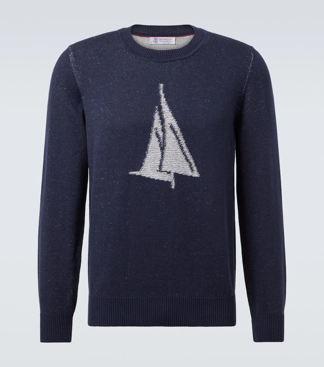 Brunello Cucinelli - Intarsia cotton sweater