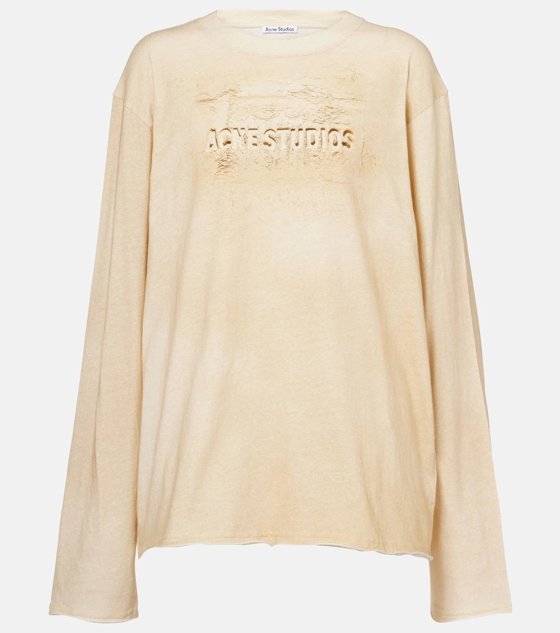 Acne Studios - Logo distressed cotton jersey T-shirt